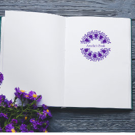 Gepersonaliseerde Liefde Hart Boekplaat Rubber Sta Rubberstempel