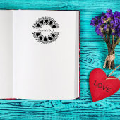 Gepersonaliseerde Liefde Hart Boekplaat Rubber Sta Rubberstempel