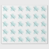 Gepersonaliseerde liefde hart bruiloft inpakpapier (Vlak)