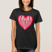 Gepersonaliseerde liefde hart mam Moederdag T-shirt (Voorkant)