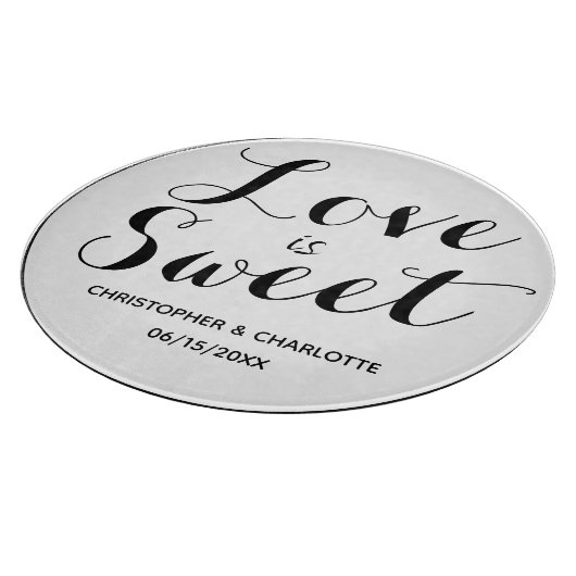 Gepersonaliseerde liefde is zoet snijplank (Hoek)