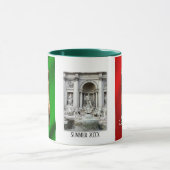 Gepersonaliseerde Liefde Italië Vlag Foto Mok (Midden)