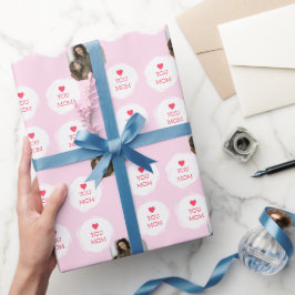 Gepersonaliseerde liefde je moeder foto | Mom Gift Cadeaupapier
