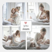 Gepersonaliseerde liefde je moeder Sticker voor Mo (Voorkant)