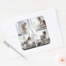 Gepersonaliseerde liefde je moeder Sticker voor Mo