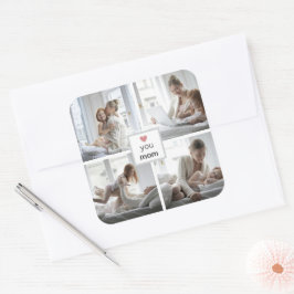 Gepersonaliseerde liefde je moeder Sticker voor Mo