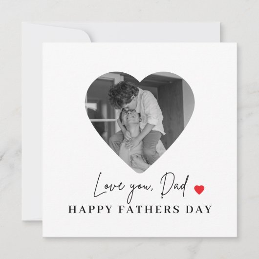 Gepersonaliseerde liefde je vader foto | vaderdag (Voorkant)