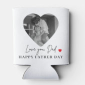 Gepersonaliseerde liefde je vader foto | Vaderdag  Blikjeskoeler (Achterkant)