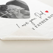 Gepersonaliseerde liefde je vader foto | Vaderdag  Sherpa Deken (3/4)