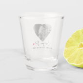 Gepersonaliseerde liefde je vader foto | Vaderdag  Shot Glas (Achterkant)