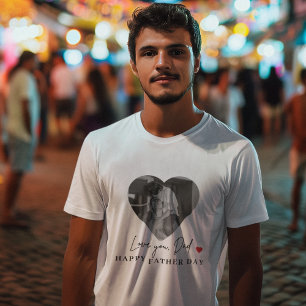 Gepersonaliseerde liefde je vader foto   Vaderdag  T-shirt