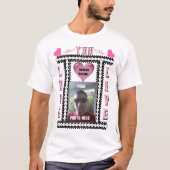 Gepersonaliseerde liefde je Valentijnsdag T-shirt (Voorkant)