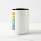 Gepersonaliseerde liefde je veel | Paar met handen Mok (Midden)