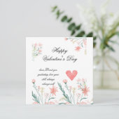 Gepersonaliseerde liefde Kaart van uw Valentijn (Staand voorkant)