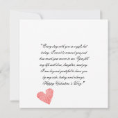 Gepersonaliseerde liefde Kaart van uw Valentijn (Achterkant)