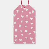 Gepersonaliseerde Liefde kleurrijke letters VALENT Cadeaulabel (Achterkant)