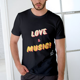 Gepersonaliseerde liefde & muziek! T-shirt 🎼