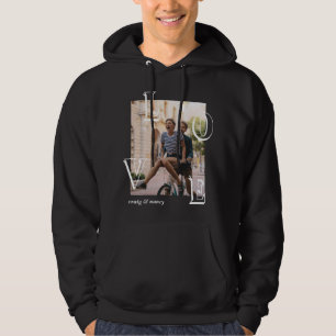 Gepersonaliseerde liefde paar foto hoodie