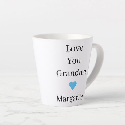 Gepersonaliseerde liefde Papap Latte Mok (Rechterhoek)