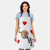 Gepersonaliseerde liefde schort met mama en mij Af (Gedragen)