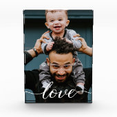 Gepersonaliseerde "Liefde" Script Fotoblok voor pa (Voorkant)