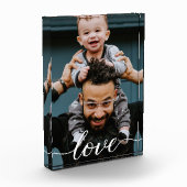 Gepersonaliseerde "Liefde" Script Fotoblok voor pa (Links)