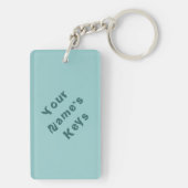 Gepersonaliseerde LIEFDE Sleutelhanger (achterkant)