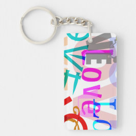 Gepersonaliseerde LIEFDE Sleutelhanger