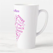Gepersonaliseerde Liefde Tekst Latte Mok Aangepast (Rechts)