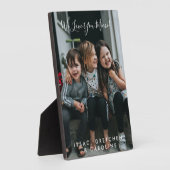 Gepersonaliseerde liefde U Mimi Foto handgeschreve Fotoplaat (Zijkant)