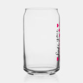 Gepersonaliseerde liefde u tante naam blikvorm glas (Rechts)