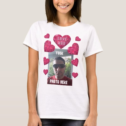 Gepersonaliseerde liefde U Valentijn 2.0 T-shirt (Voorkant)
