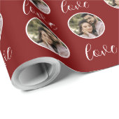 Gepersonaliseerde liefde van de valentijn Custom P Cadeaupapier (Rol Hoek)