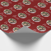 Gepersonaliseerde liefde van de valentijn Custom P Cadeaupapier (Hoek)