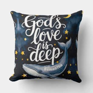 Gepersonaliseerde liefde van God is diep Christeli Kussen