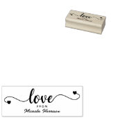 Gepersonaliseerde liefde van rubberstempel (Gestempeld)