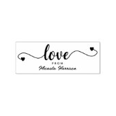 Gepersonaliseerde liefde van rubberstempel (Afrduk)