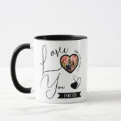 Gepersonaliseerde liefde voor altijd Valentijnsdag Mok (Links)