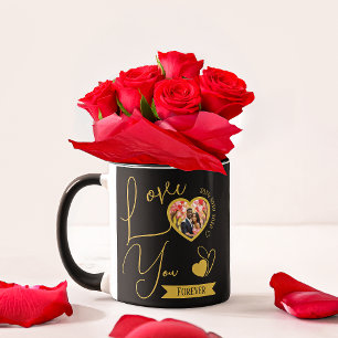 Gepersonaliseerde liefde voor altijd Valentijnsdag Mok