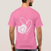 Gepersonaliseerde liefde voor altijd Valentijnsdag T-shirt (Achterkant)