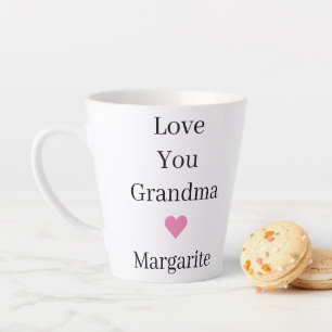 Gepersonaliseerde liefde voor jou oma latte mok