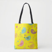 Gepersonaliseerde liefde voor vogels tote bag (Voorkant)