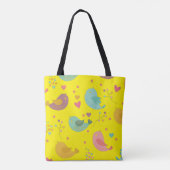 Gepersonaliseerde liefde voor vogels tote bag (Achterkant)