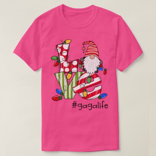 Gepersonaliseerde liefde voor vrouwen Gagalife Sno T-shirt (Design voorkant)