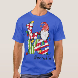 Gepersonaliseerde liefde voor vrouwen Snoep Gnome T-shirt