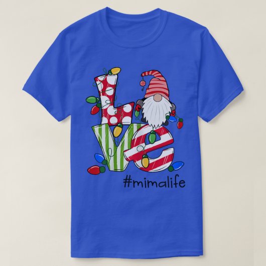 Gepersonaliseerde liefde voor vrouwen Snoep Gnome  T-shirt (Design voorkant)