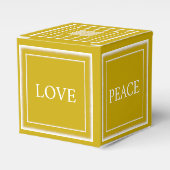 Gepersonaliseerde Liefde Vrede Joy Hope Classic Go Bedankdoosjes (Voorkant Zijde)