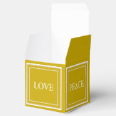 Gepersonaliseerde Liefde Vrede Joy Hope Classic Go Bedankdoosjes (Geopend)