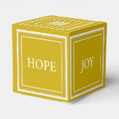 Gepersonaliseerde Liefde Vrede Joy Hope Classic Go Bedankdoosjes (Achterkant)