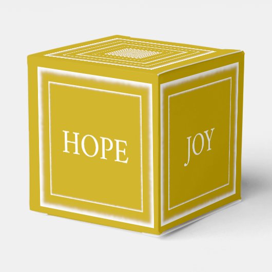Gepersonaliseerde Liefde Vrede Joy Hope Classic Go Bedankdoosjes (Achterkant)